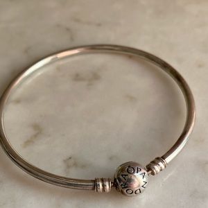 Pandora Silver Bangle Bracelet Small 6.7